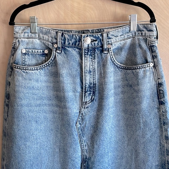 RAG & BONE Clara High Rise Denim Midi Skirt Sz 31 / 10 | 5-Pocket Classic - Picture 2 of 16